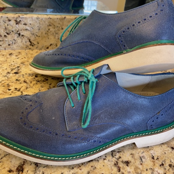 EUC COLE HAAN 10.5 white on green on denim! - Picture 3 of 5